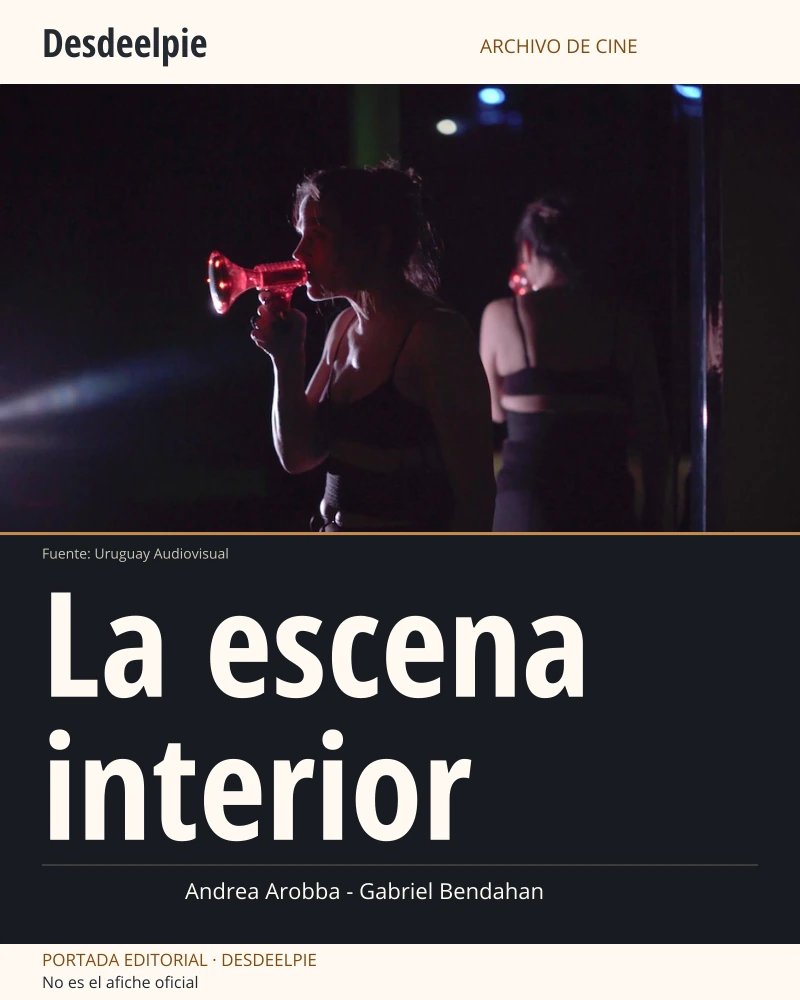 Portada editorial de La escena interior, con una imagen real de la película conservada íntegra. No es el afiche oficial.