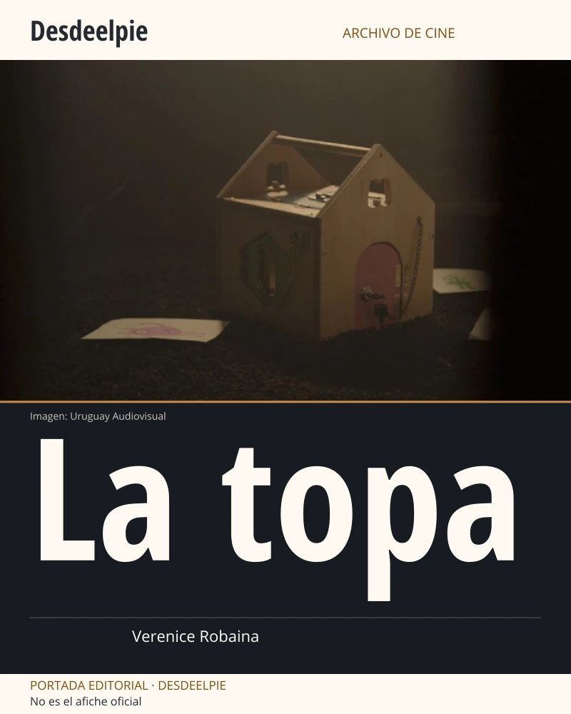 Portada editorial de La topa, con una imagen real de la película conservada íntegra. No es el afiche oficial.