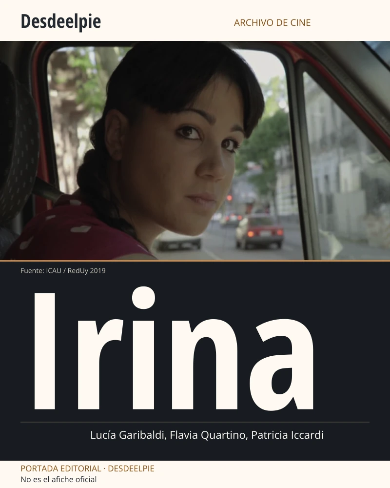 Portada editorial de Irina, con una imagen real de la película conservada íntegra. No es el afiche oficial.