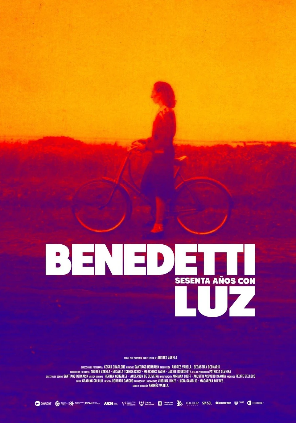 Afiche de Benedetti, 60 años con Luz